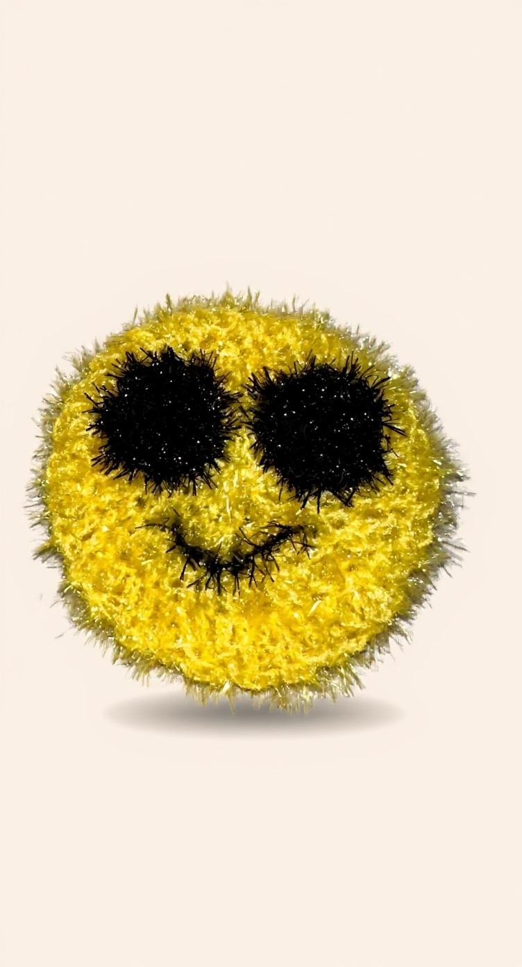 Éponge douche smiley