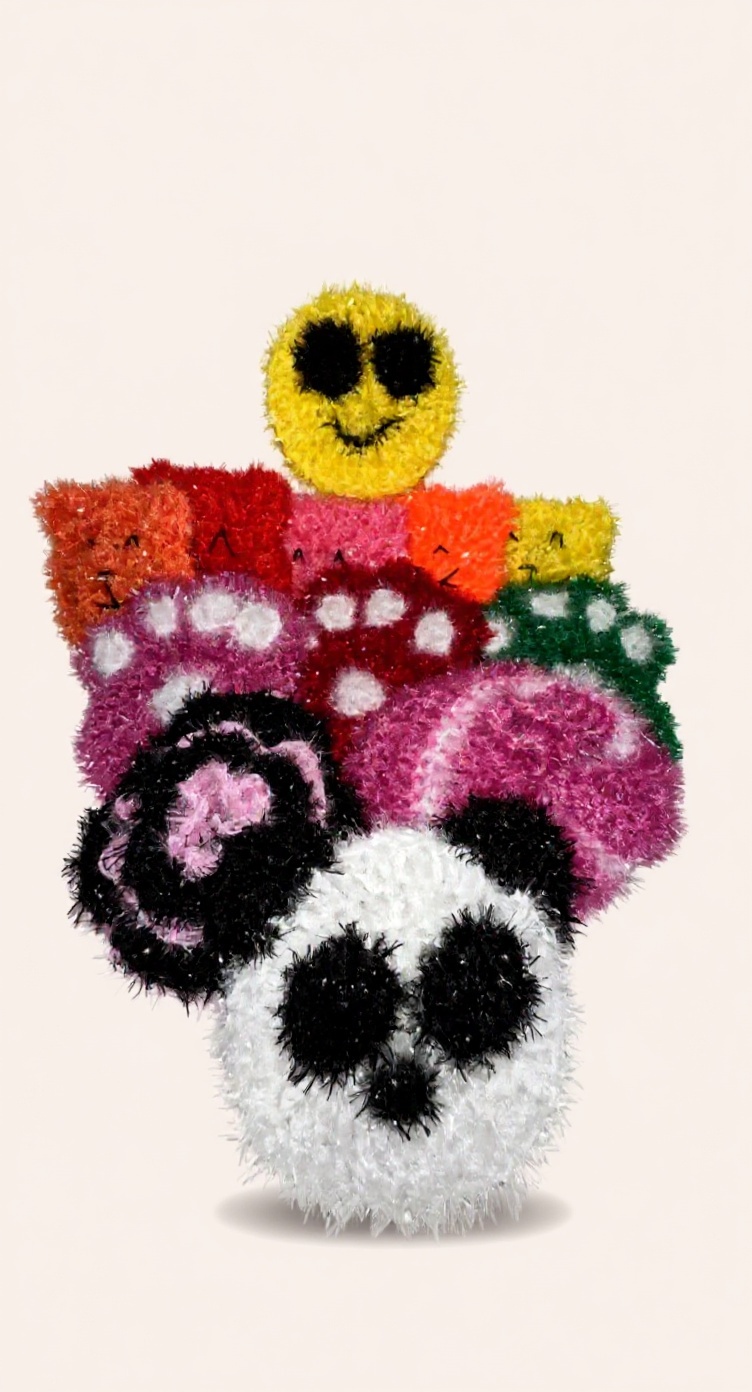 Éponges lavables crochet